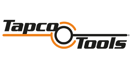 The tapco tools logo is orange and black on a white background.