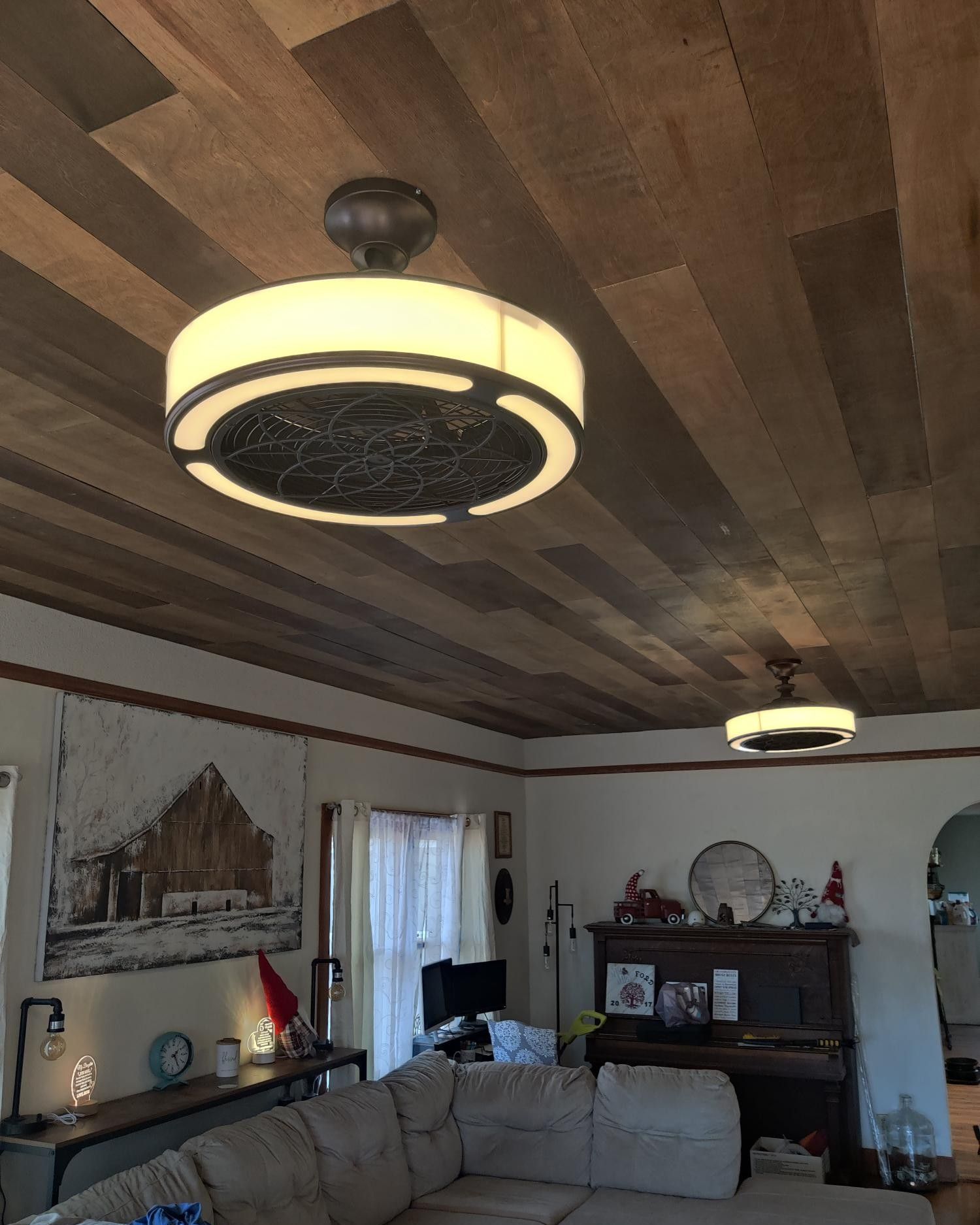 photo of new lighting fixtures in home