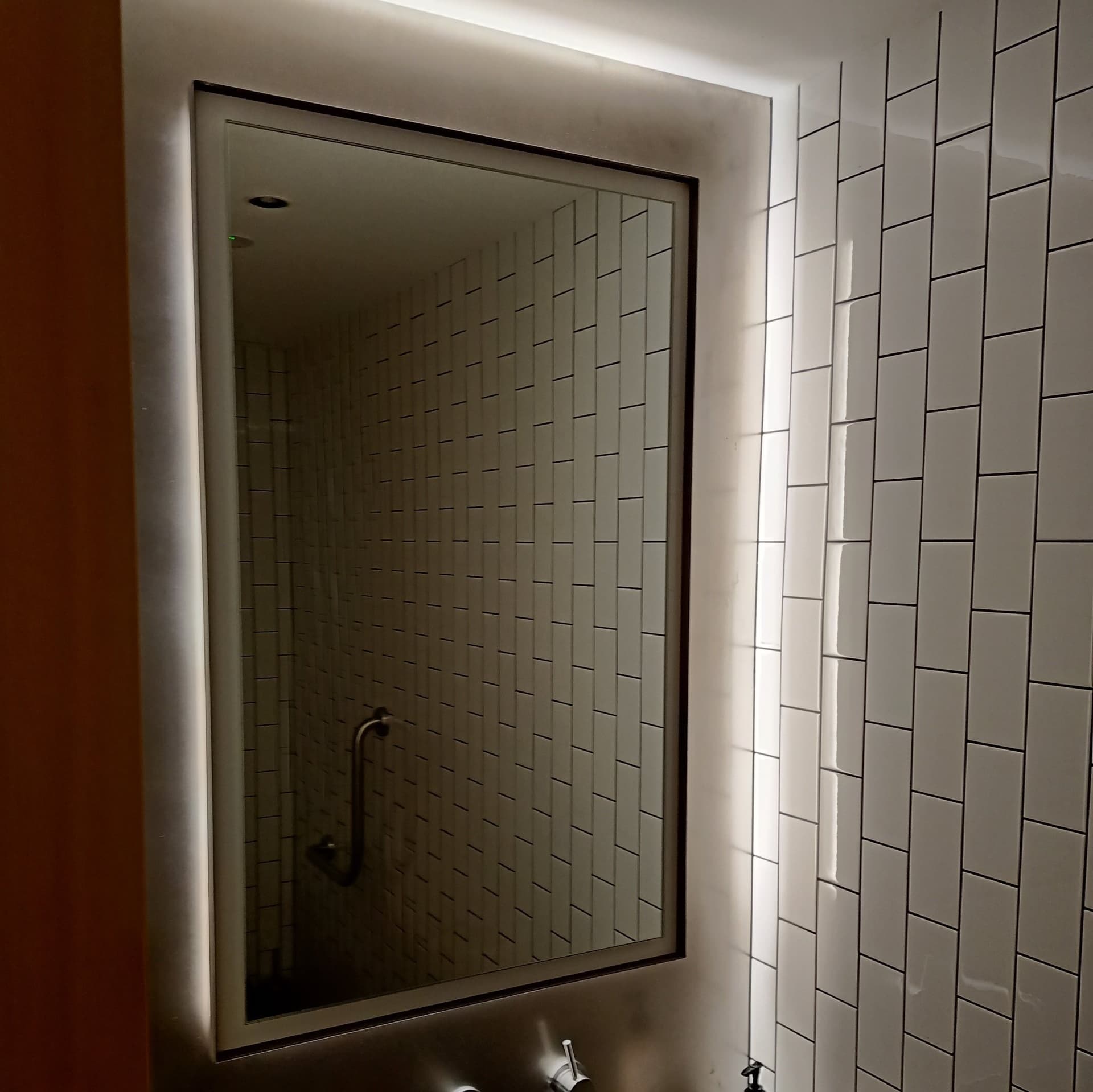Lights Around Bathroom Mirror — Electricians in Byron Shire