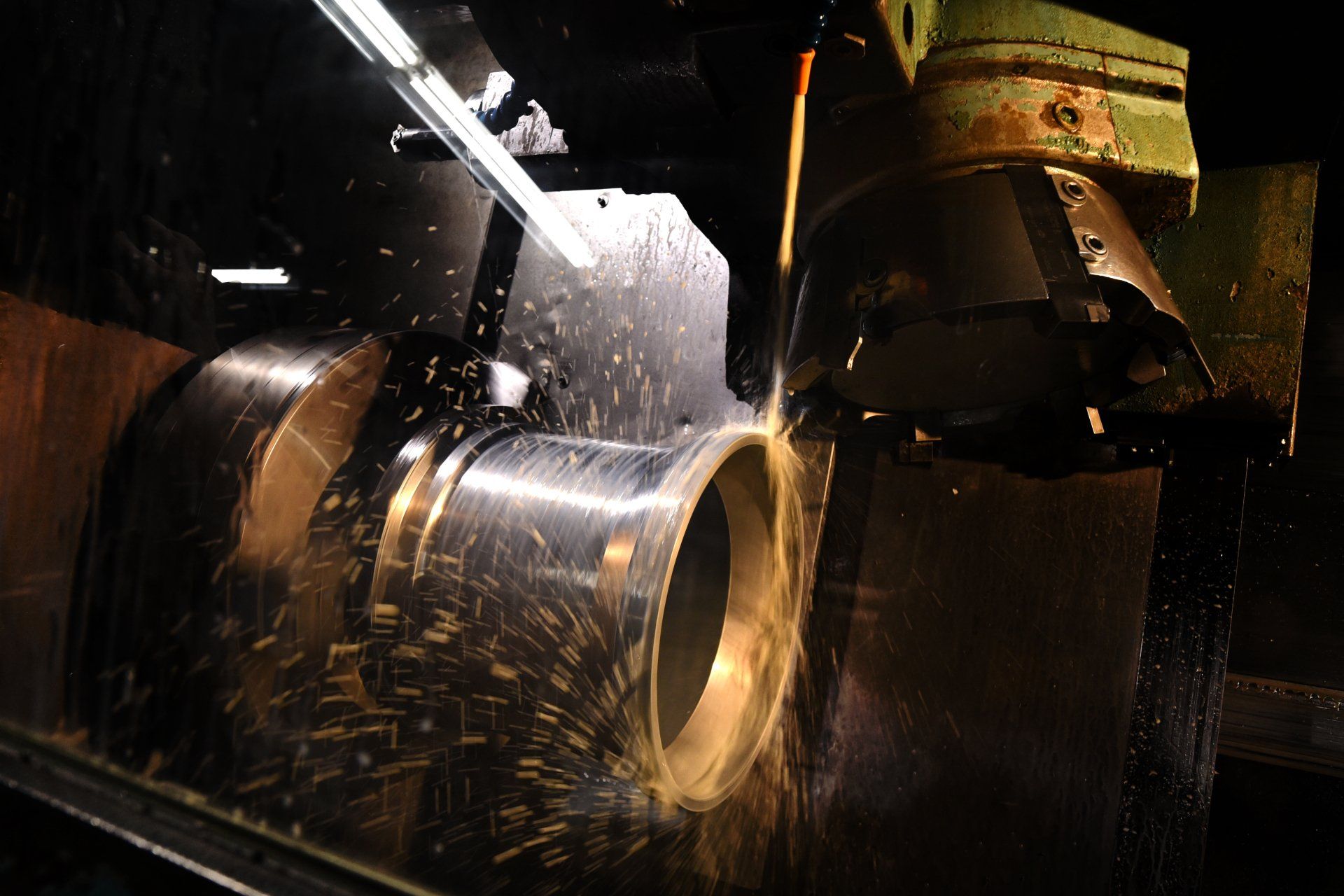 Machine with Sparks Flying