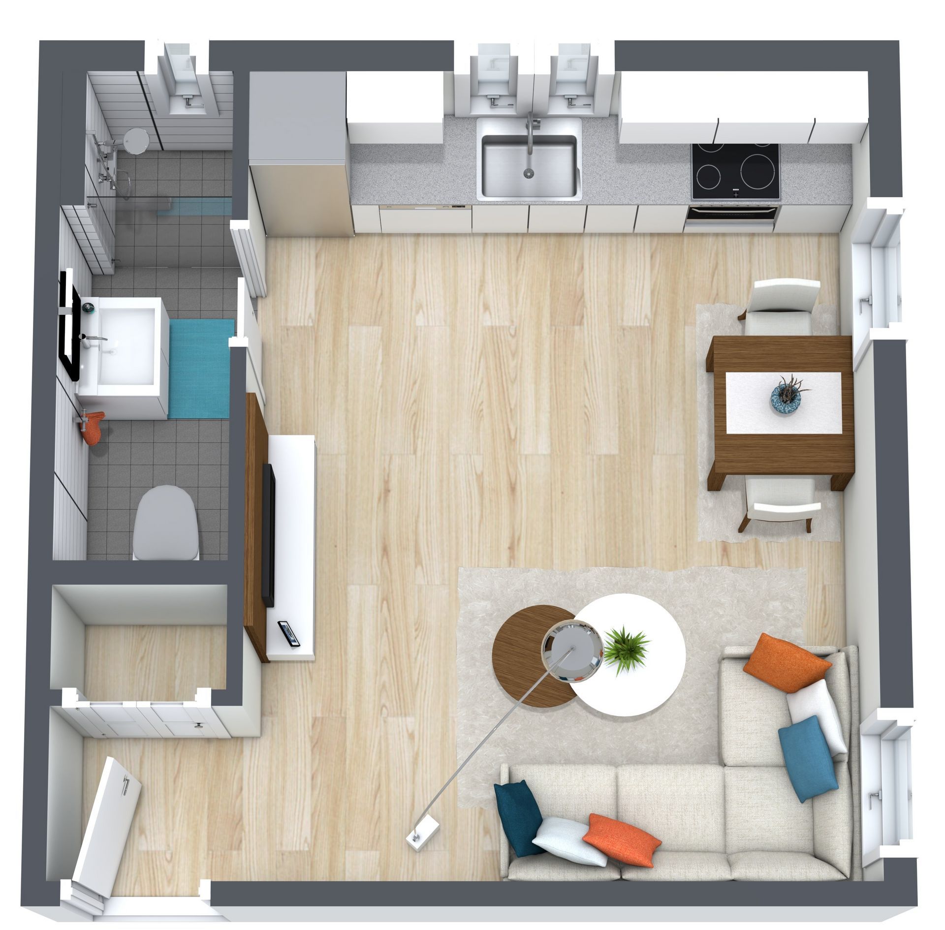 Floor plan for Studio