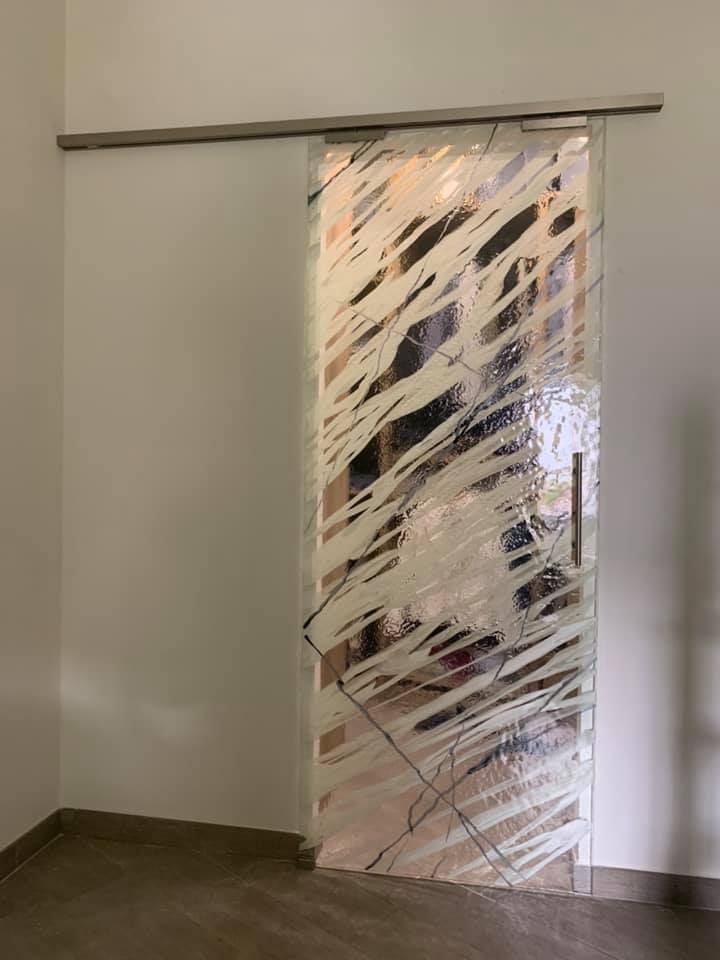 porta interno in vetro
