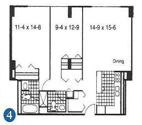 Floor Plan 2 Bed 2 Bath