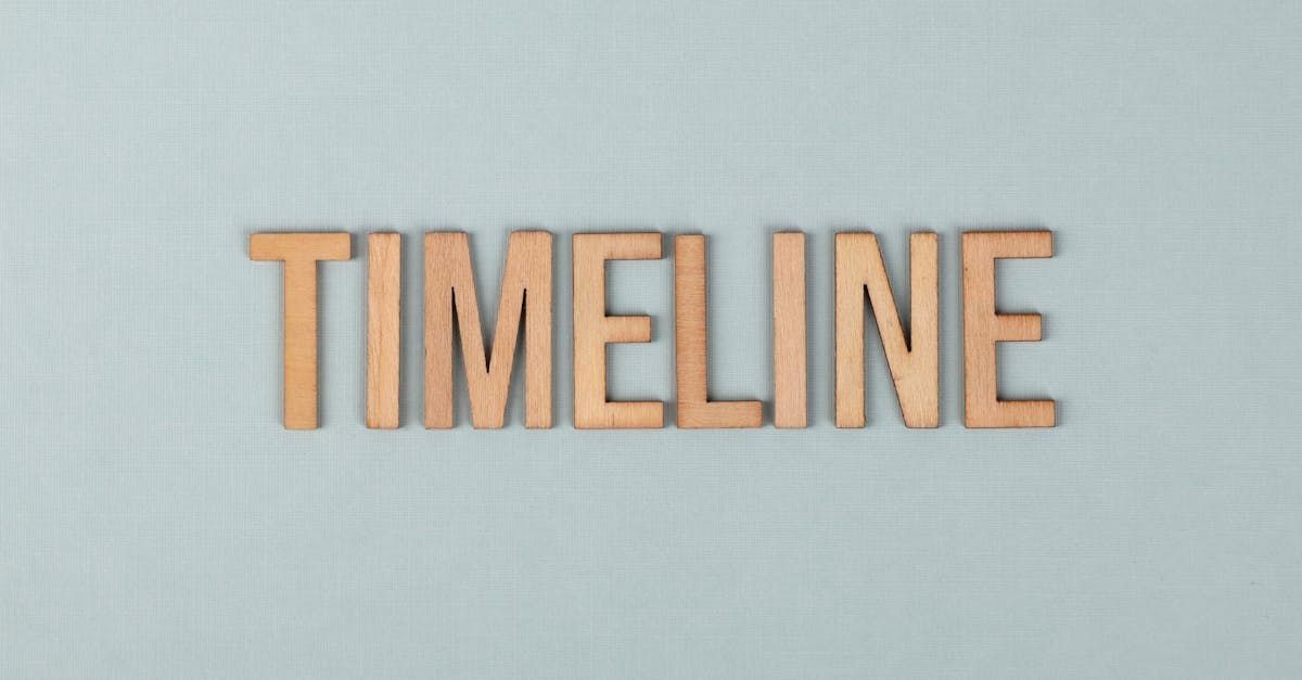 Create a Detailed Timeline