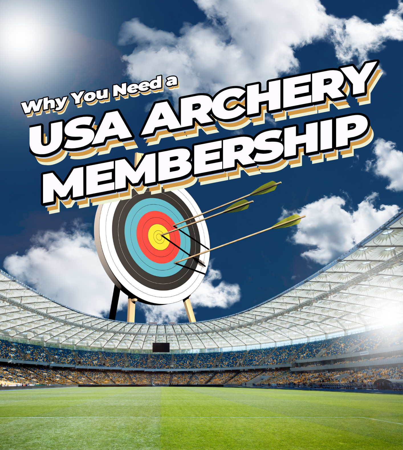 A poster that says why you need a USA archery membership