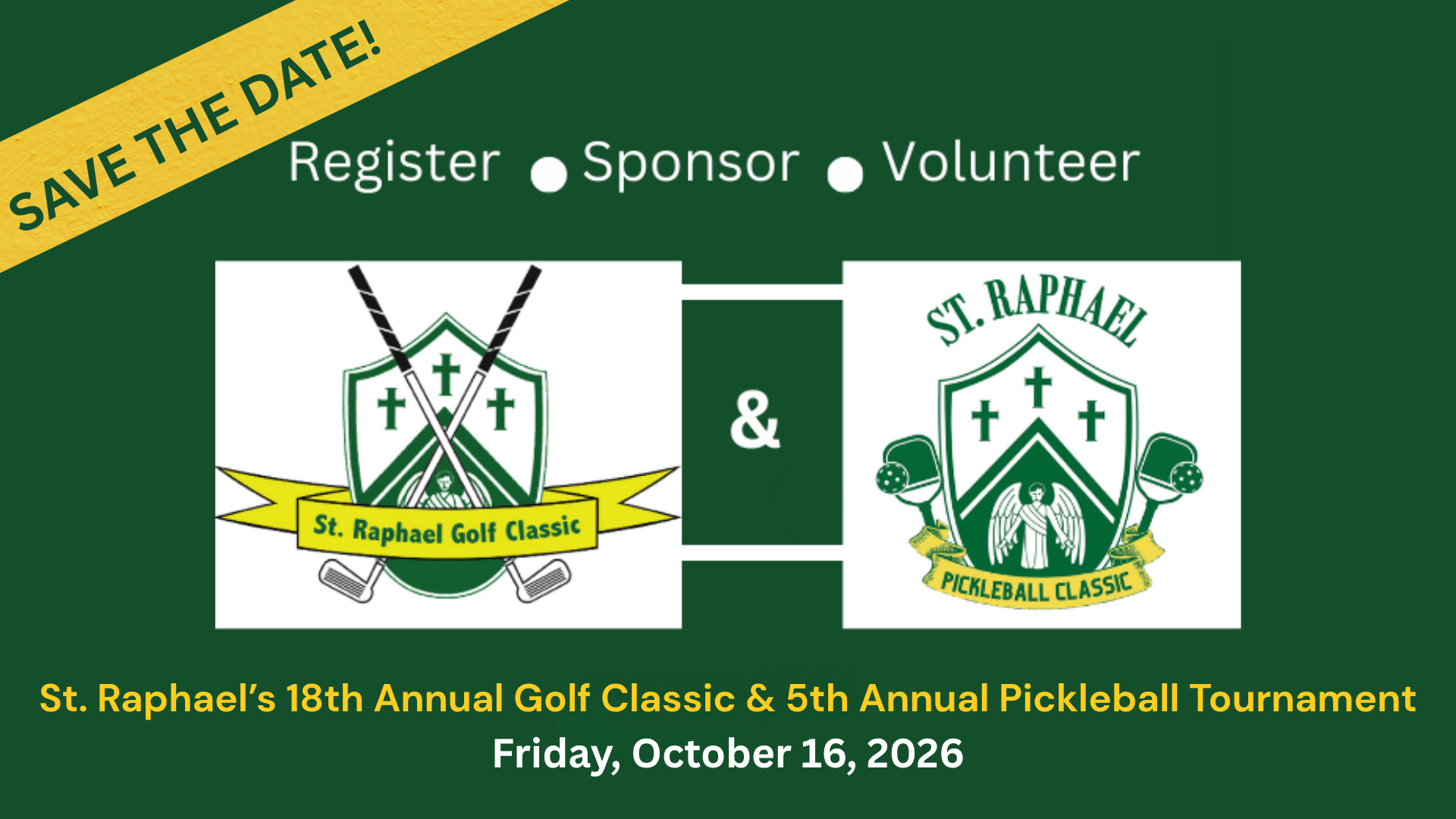 Annual Golf and Pickleball Tournament: Save the date 2026