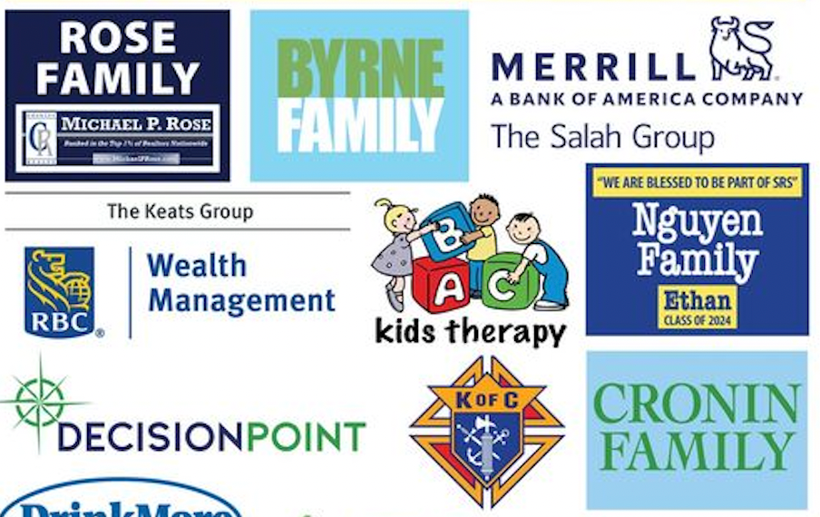 A collage of logos including rose family byrne family and merrill a bank of america company