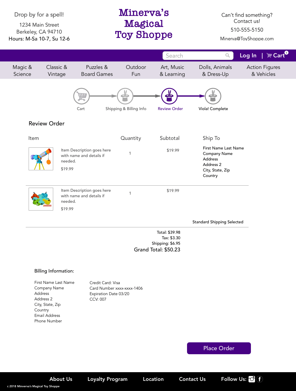 Minerva's Review Page