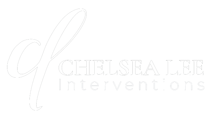 Chelsea Lee Interventions logo with a stylized 