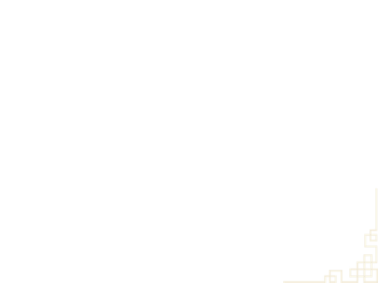 Une bordure d'angle dorée avec des carrés sur fond blanc.