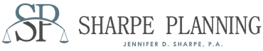 Sharp Planning logo with stylized SP monogram and the name Jennifer D. Sharpe, P.A.