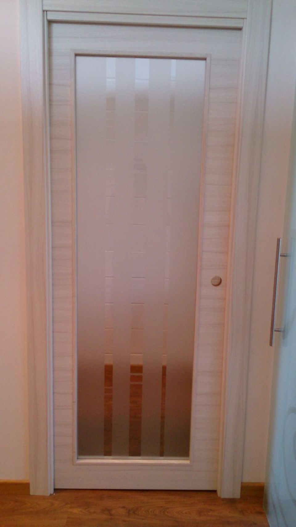 porta in vetro satinato