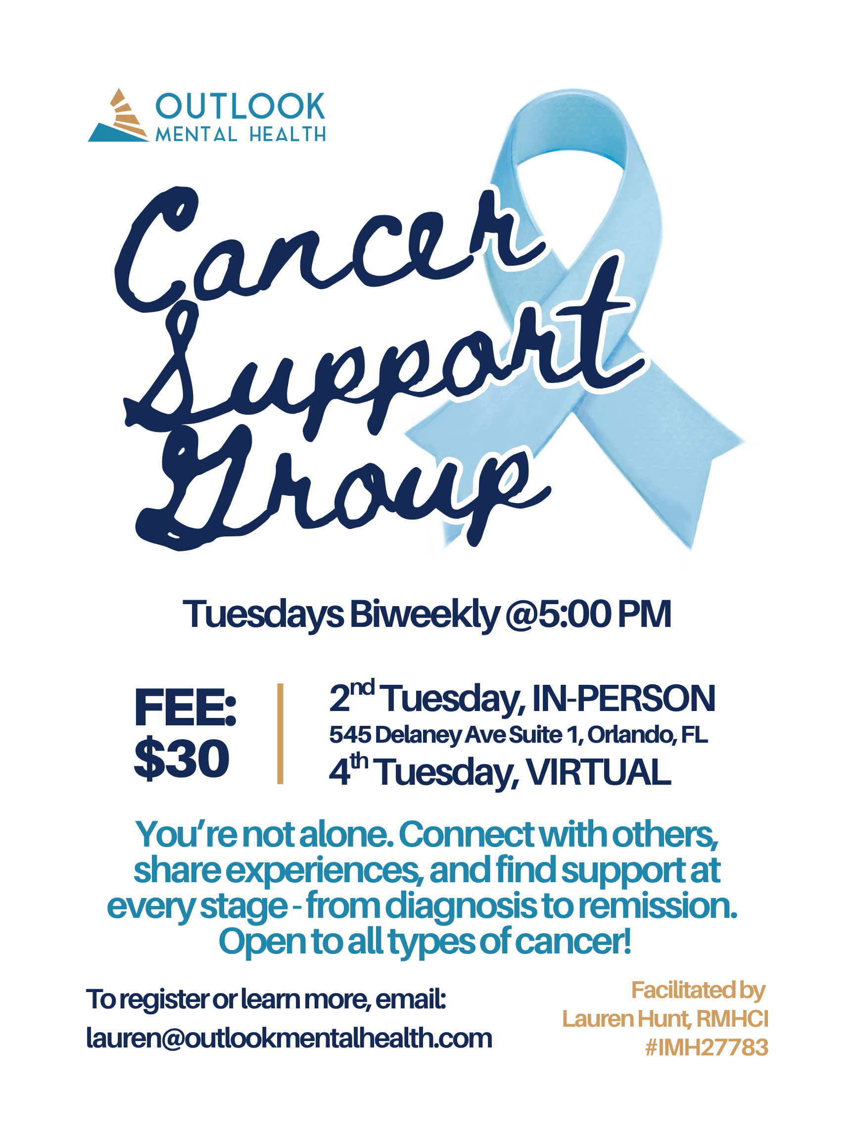 cancer support group flyer