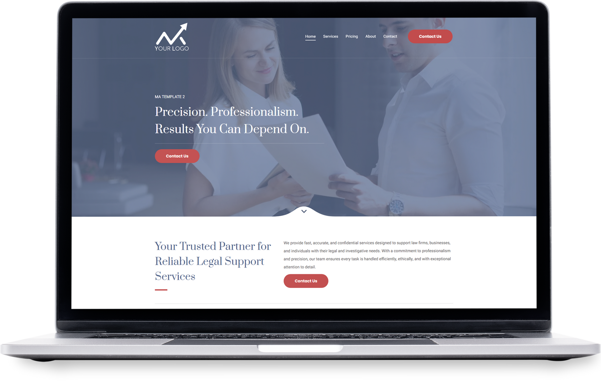 A woman is standing in front of a building on a tablet.