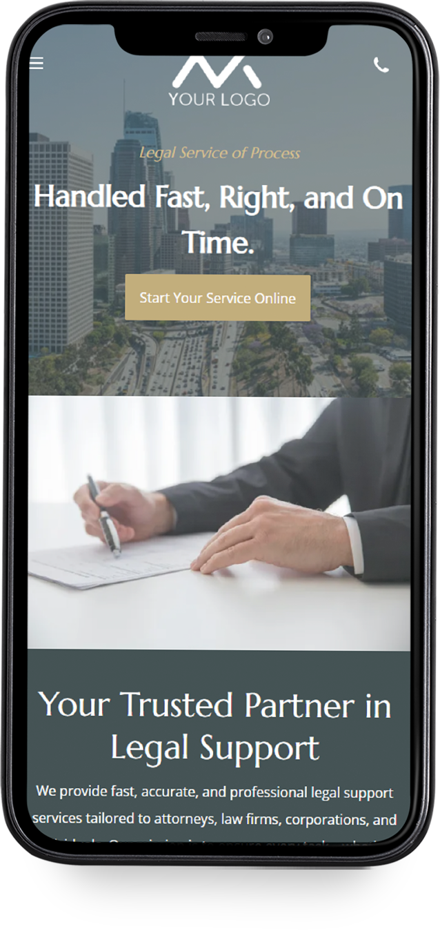 A cell phone with a website on it that says `` add your slogan here ''.