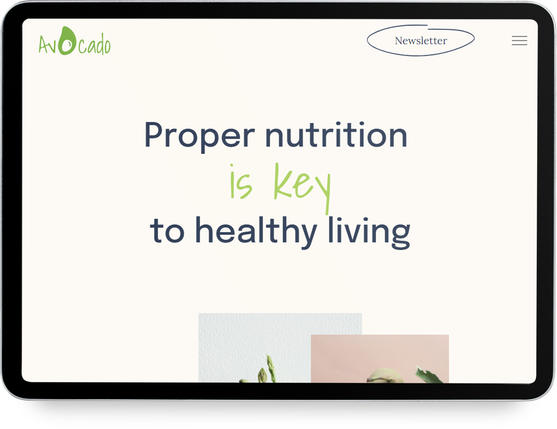 A woman is standing in front of a building on a tablet.