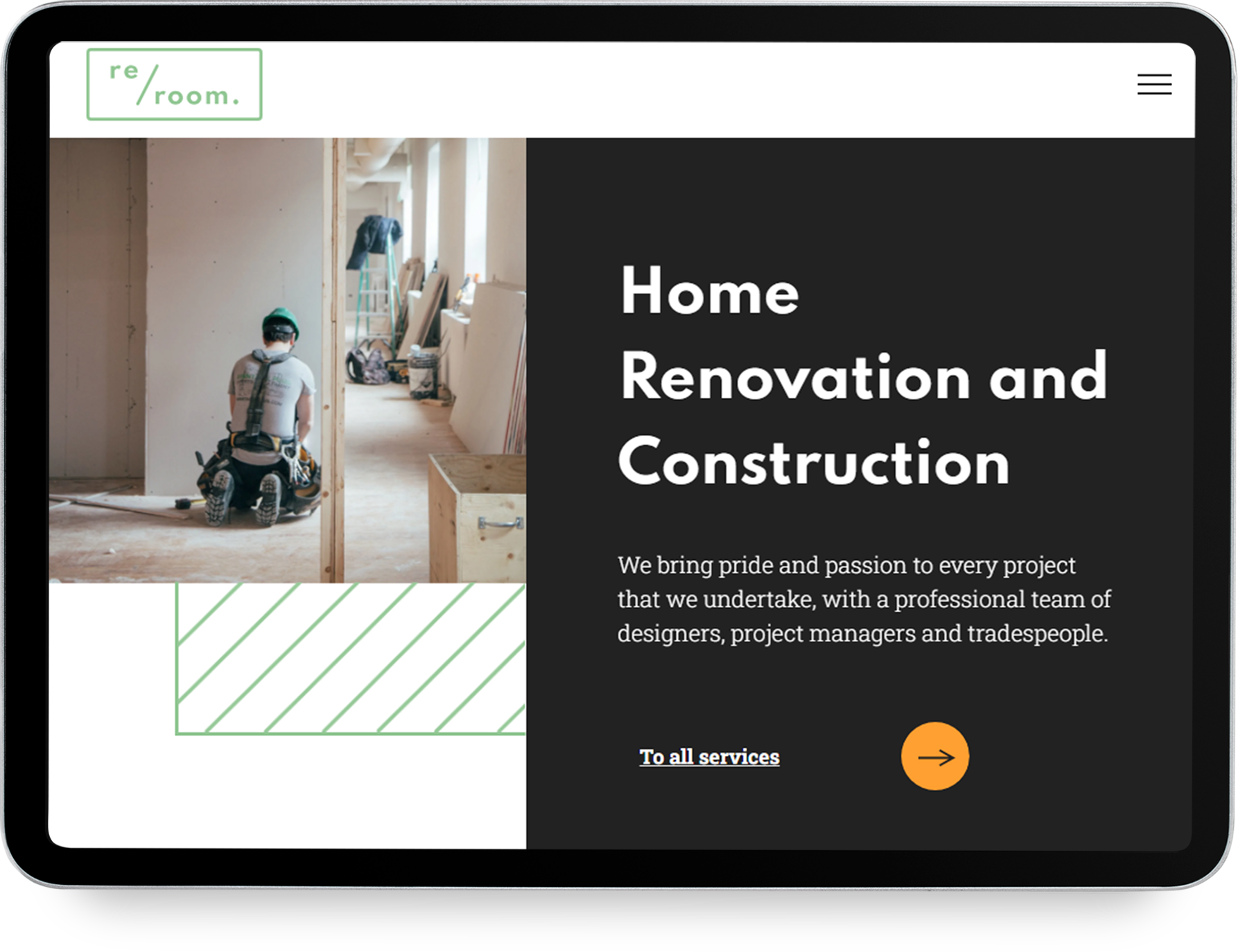 A tablet screen shows a workspace that fits every need.
