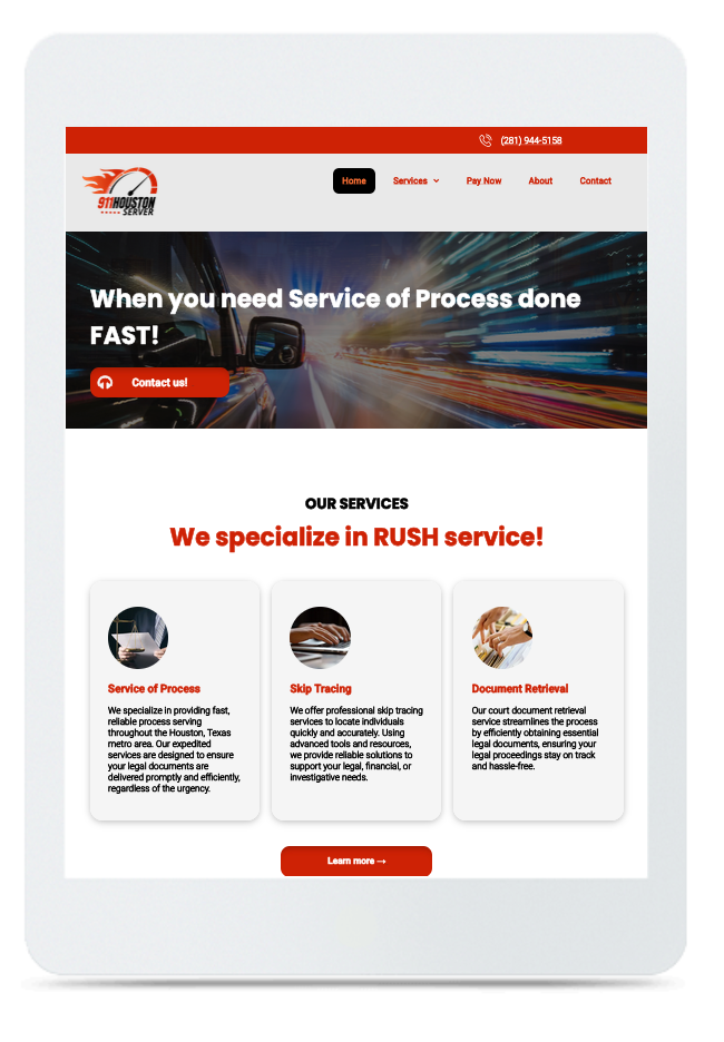 A tablet screen shows a workspace that fits every need.