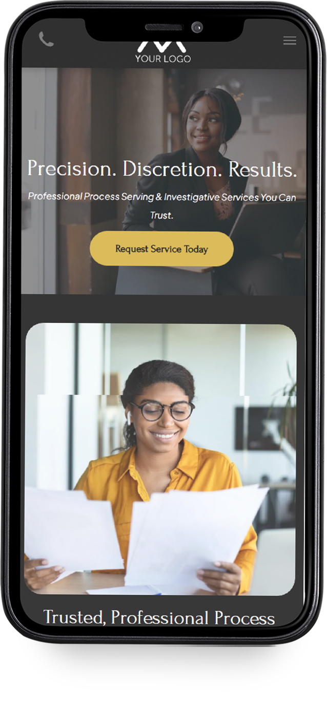 A cell phone with a judge 's gavel on the screen.