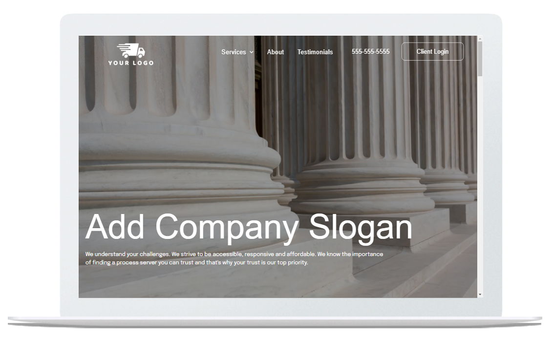 A woman is standing in front of a building on a tablet.