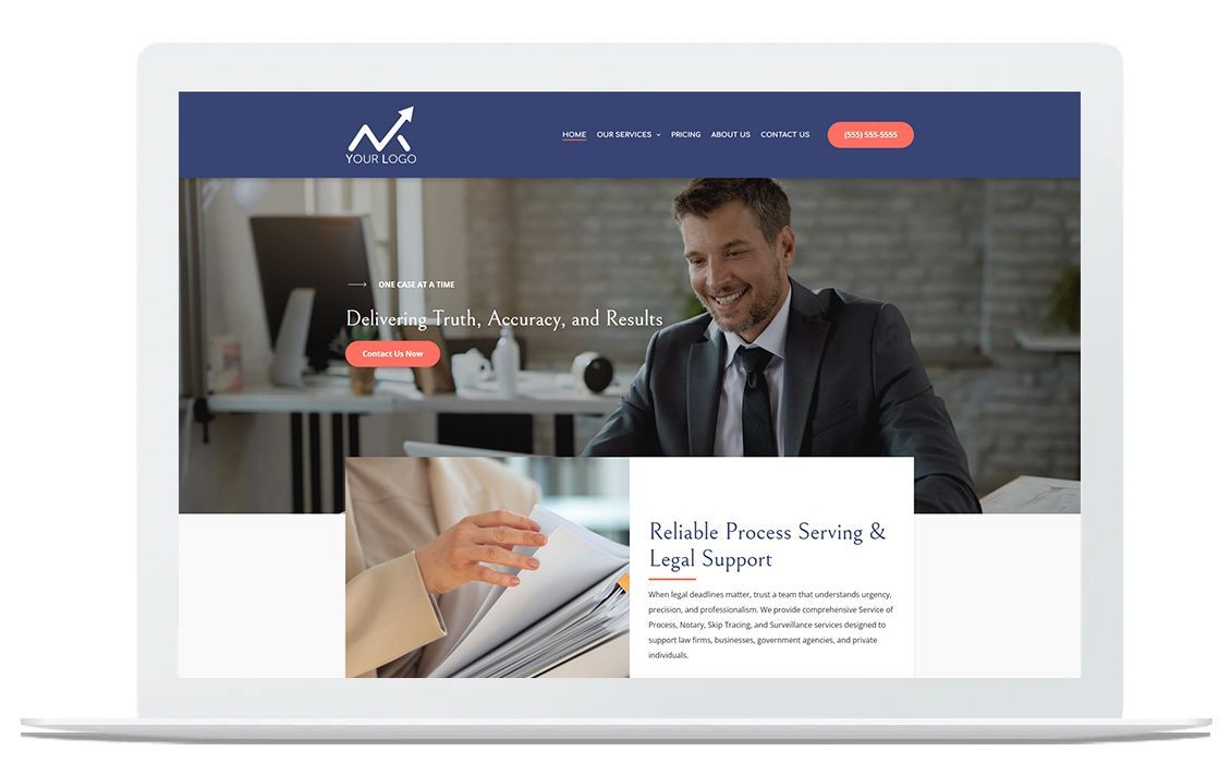 A woman is standing in front of a building on a tablet.