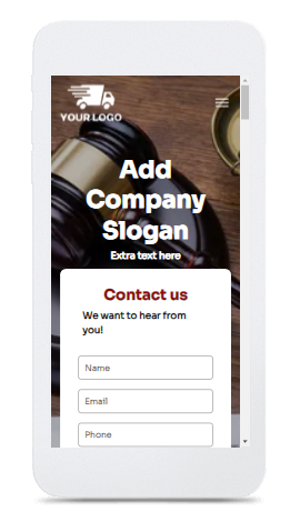 A cell phone with a judge 's gavel on the screen.