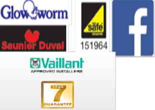 Glow worm - Gas safe - Saunier Duval Logos