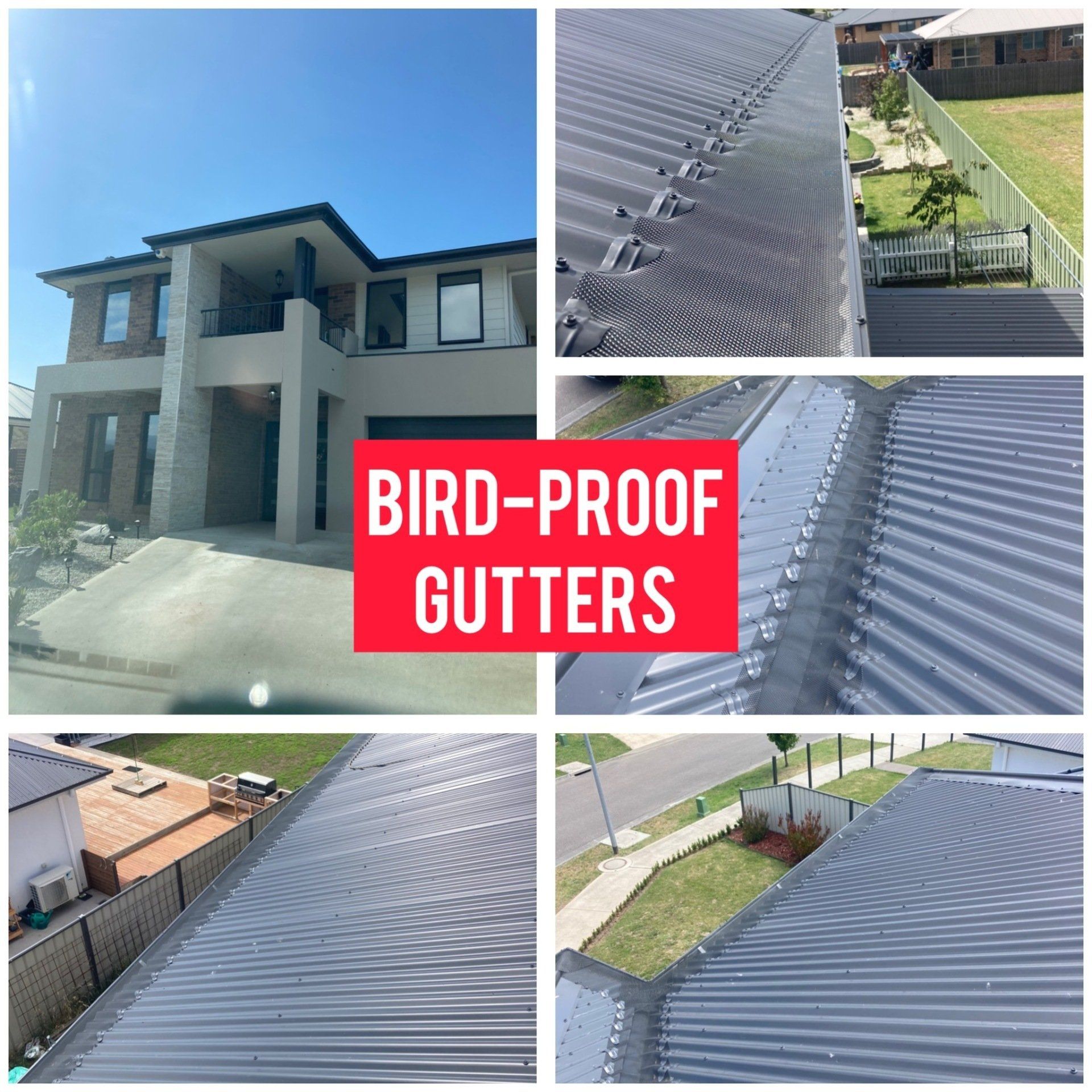 before-and-after gutter guard installation
