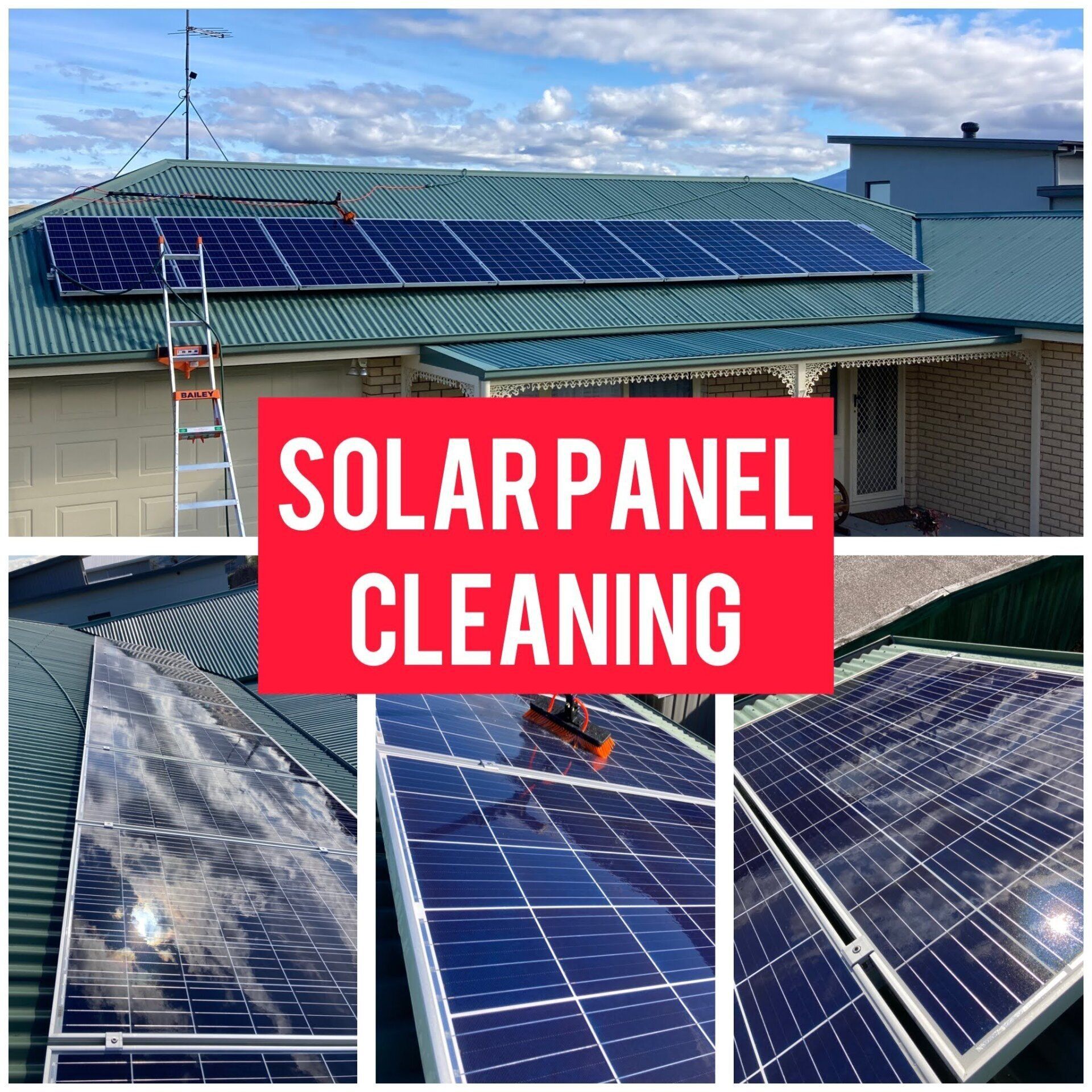 Solar panel cleaning tasmania