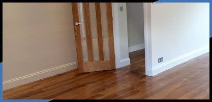 new wooden door and floors
