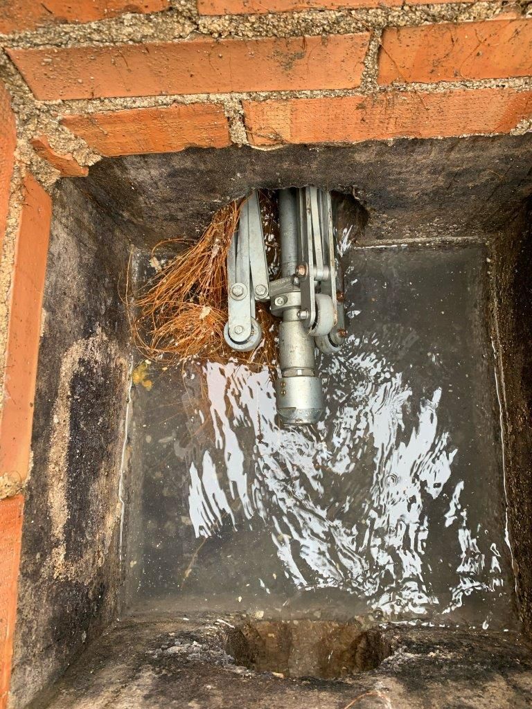 pozzetto con taglio radici