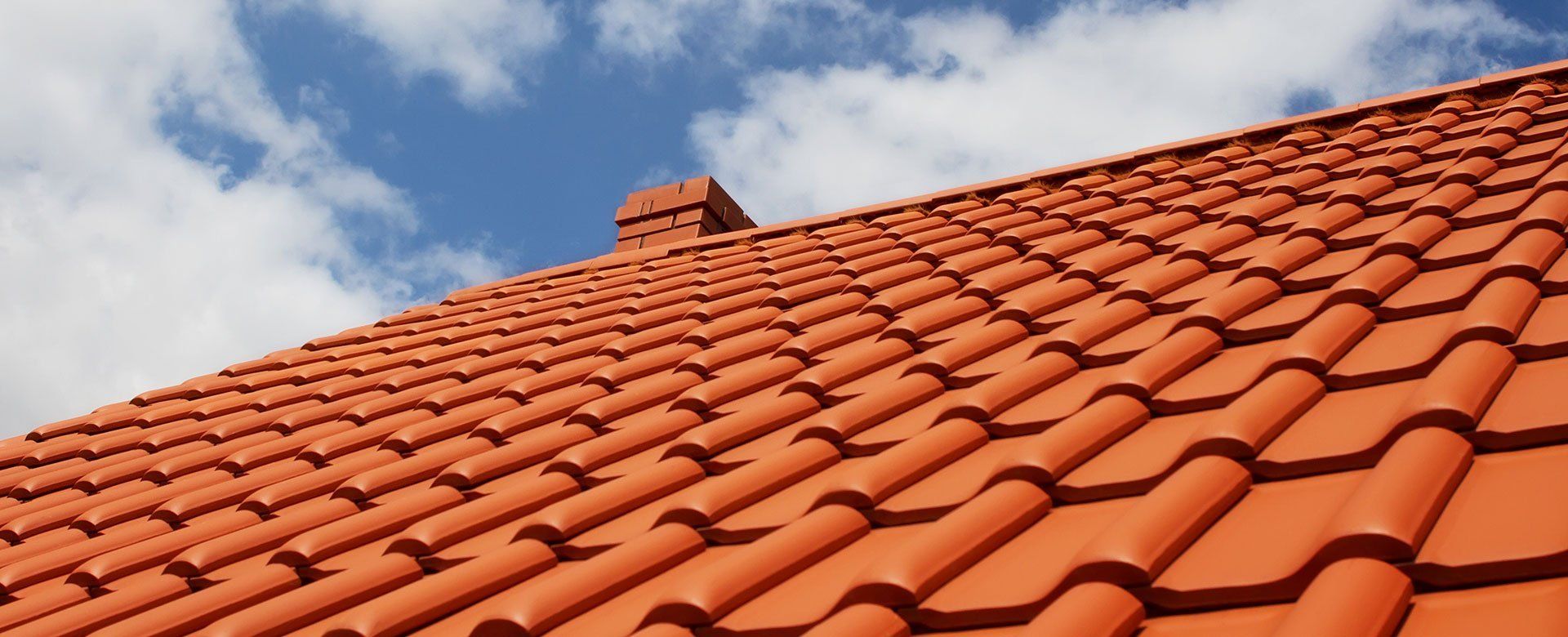 Red tiles roofing