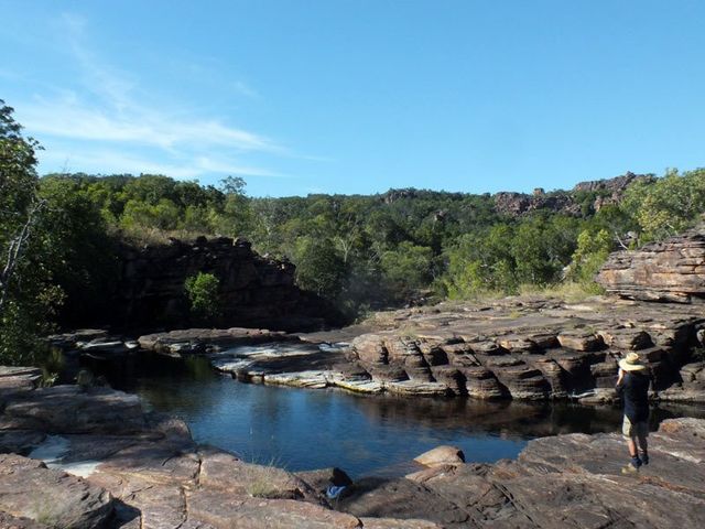 Kakadu, large pool above one of the campsites on our Baroalba hikes.