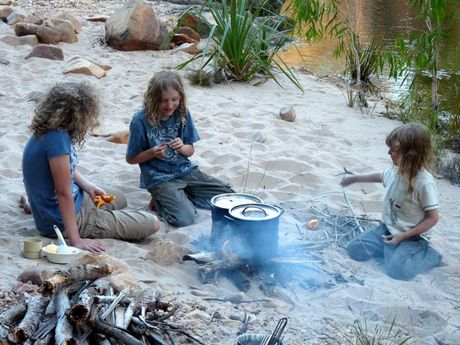 First camp, Barramundi Creek
