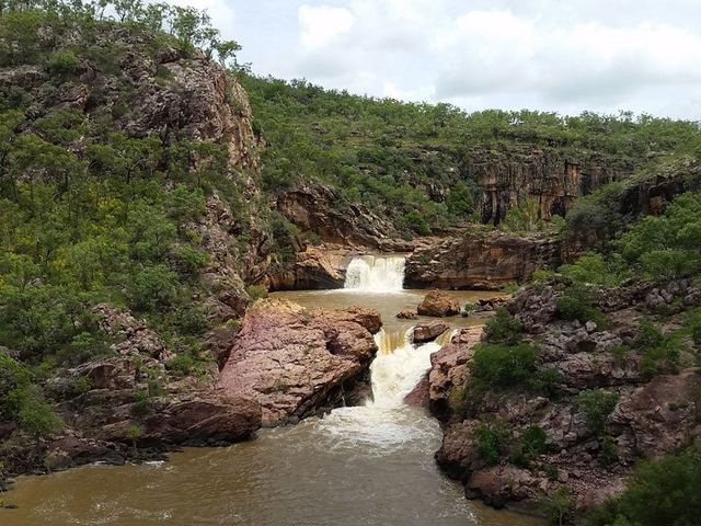Koolpin Creek waterfalls, Kakadu, Kudjewk, wet season trek