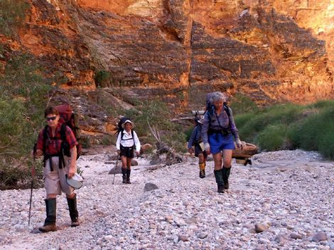 Purnululu, Bungle Bungles, wet season, Piccaninny Creek seen on Willis's Walkabouts trek