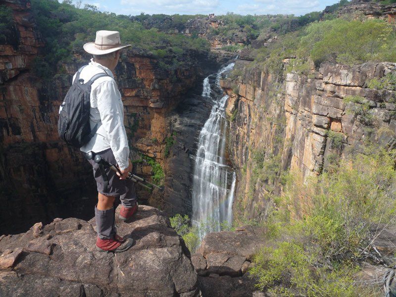 Baroalba Creek above Kubara, swim at wet season waterfall