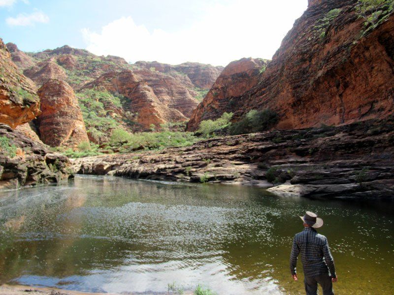 Purnululu/Bungle Bungles, wet season. Beginning of Piccaninny Gorge at the start of our trek.