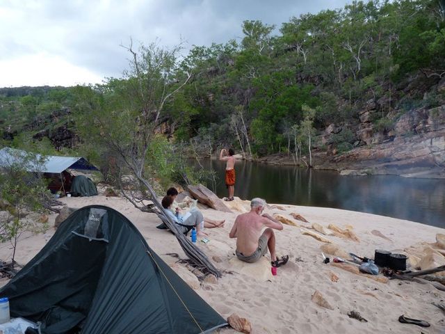 Koolpin Creek campsite, Kakadu, Kudjewk, wet season hike