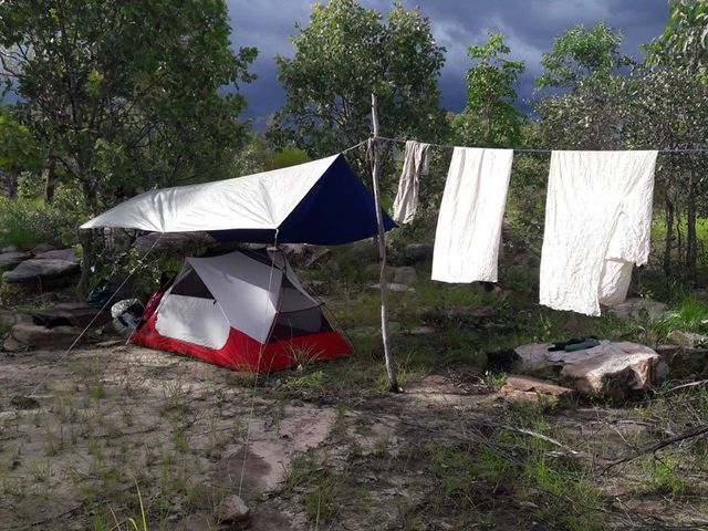 Kakadu campsite, wet season hike