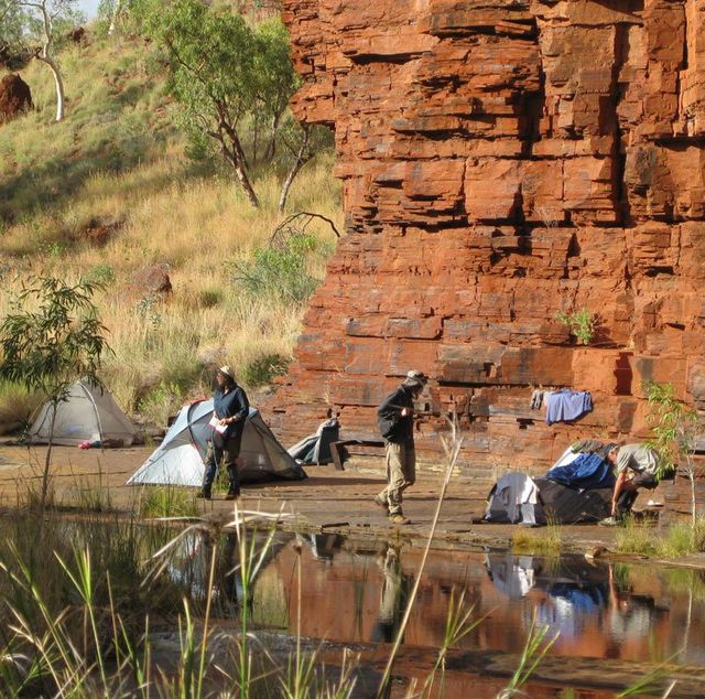 Karijini National Park, Knox Creek campsite, Willis's Walkabouts bushwalk
