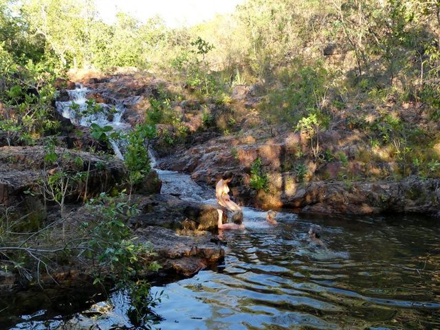 Litchfield, wet season waterfall swim