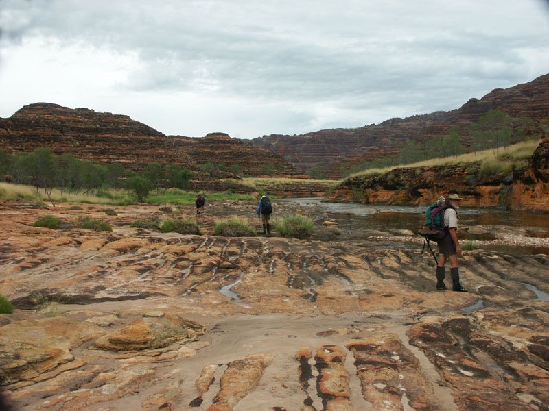 Purnululu/Bungle Bungles, wet season. Piccaninny Creek near the start of our walk.