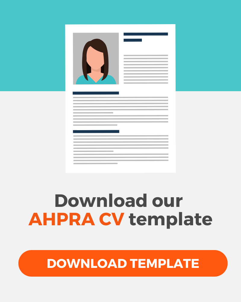 AHPRA CV