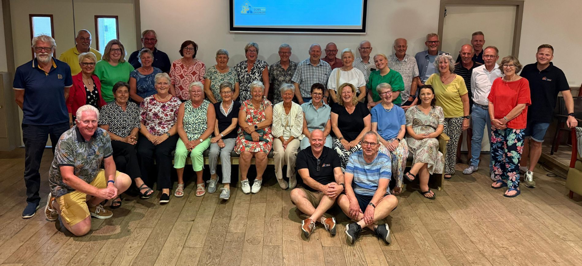 Groepsfoto met de vrijwilligers