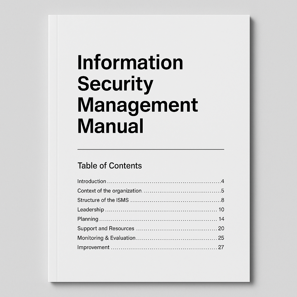 Information Security Management Manual/Policy - ENG