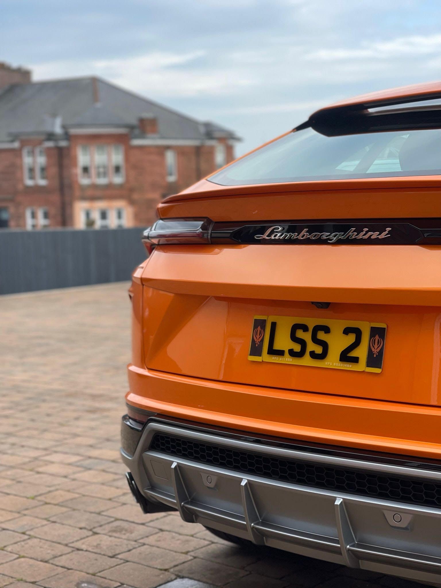 Lamborghini Urus Rear View Cleaned