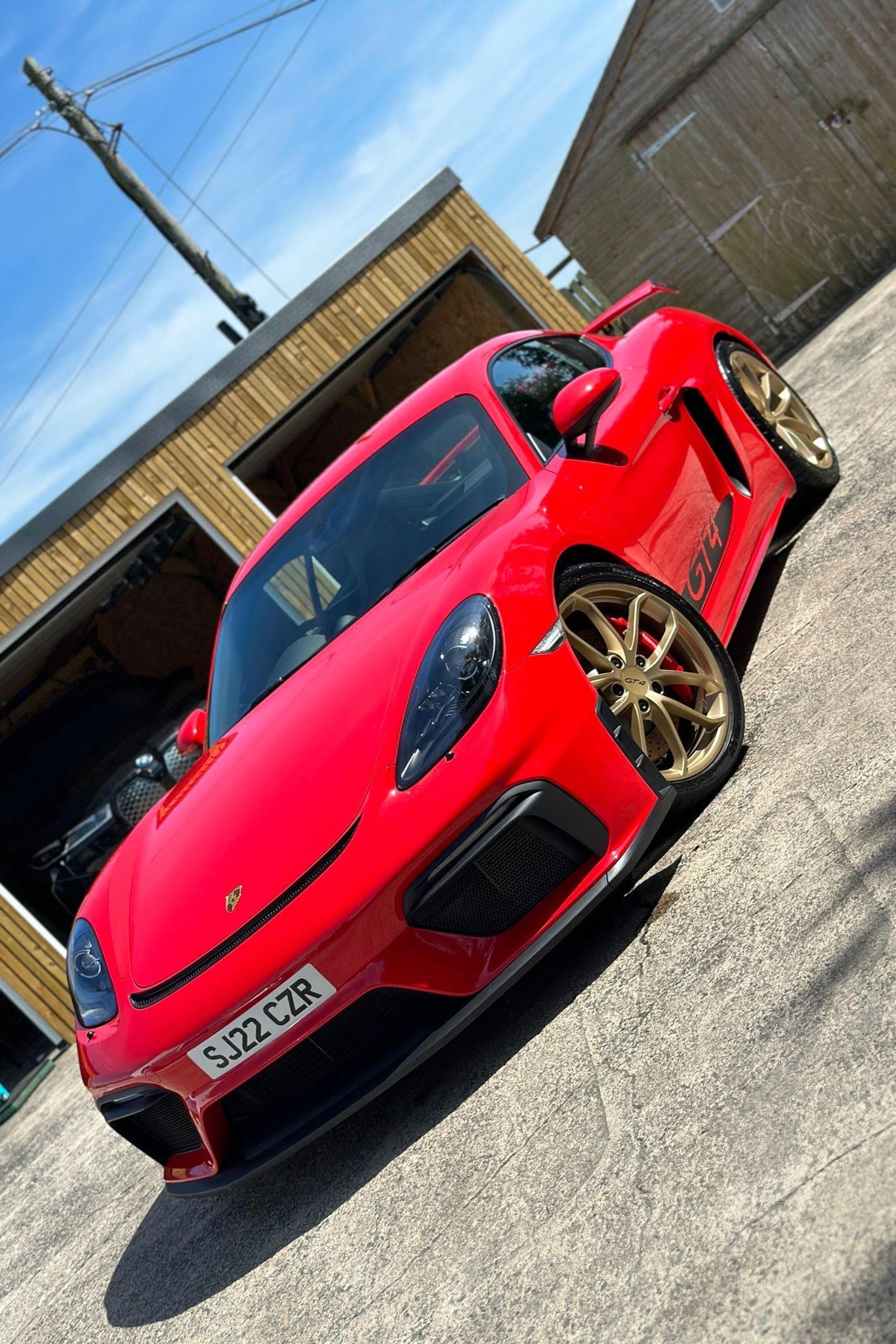 Red Porsche GTS in for a deep clean and paint enhancement Glasgow