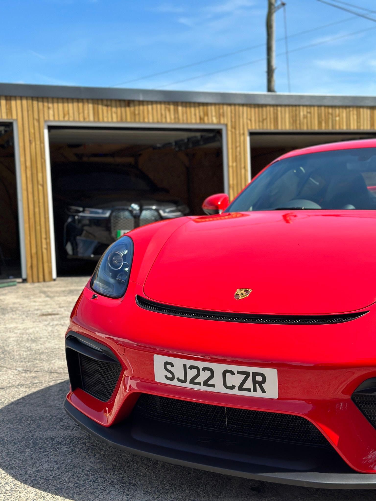 Porsche GT4 Red Deep clean Glasgow