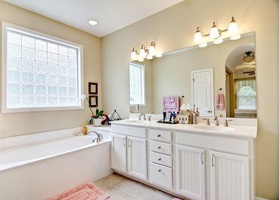 white bathroom